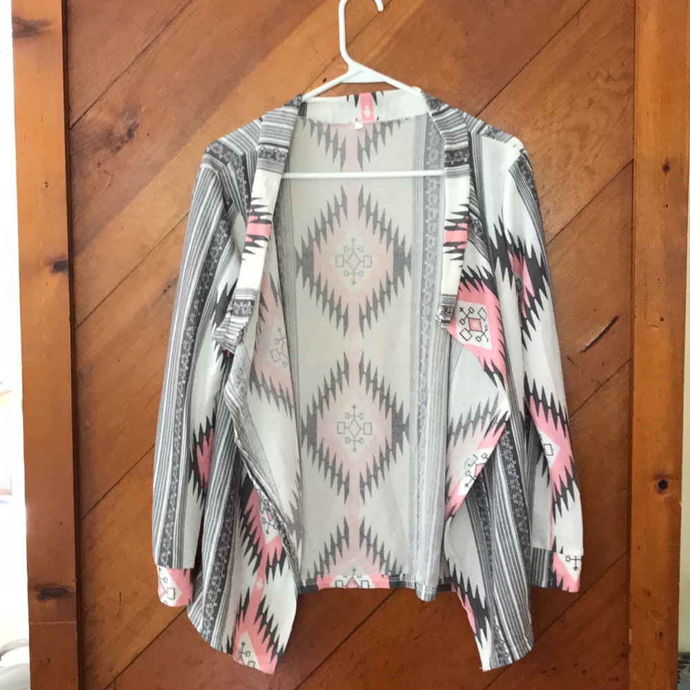 Asymmetric light cardigan